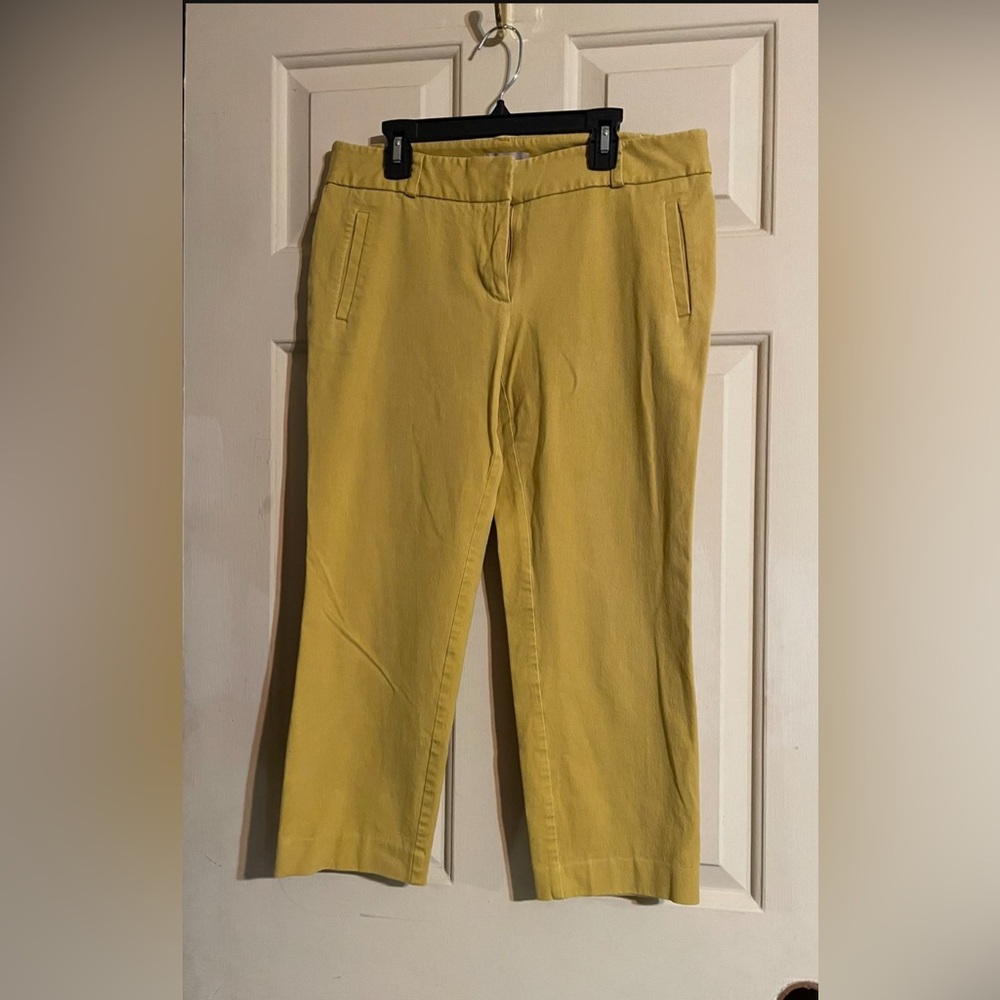 LOFT Mustard Yellow Capris